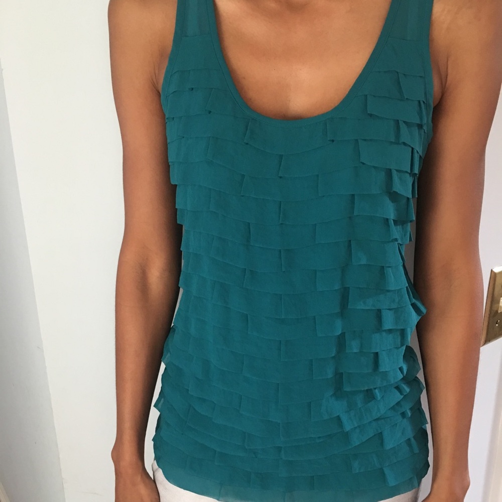 Ann Taylor emerald green top size small
